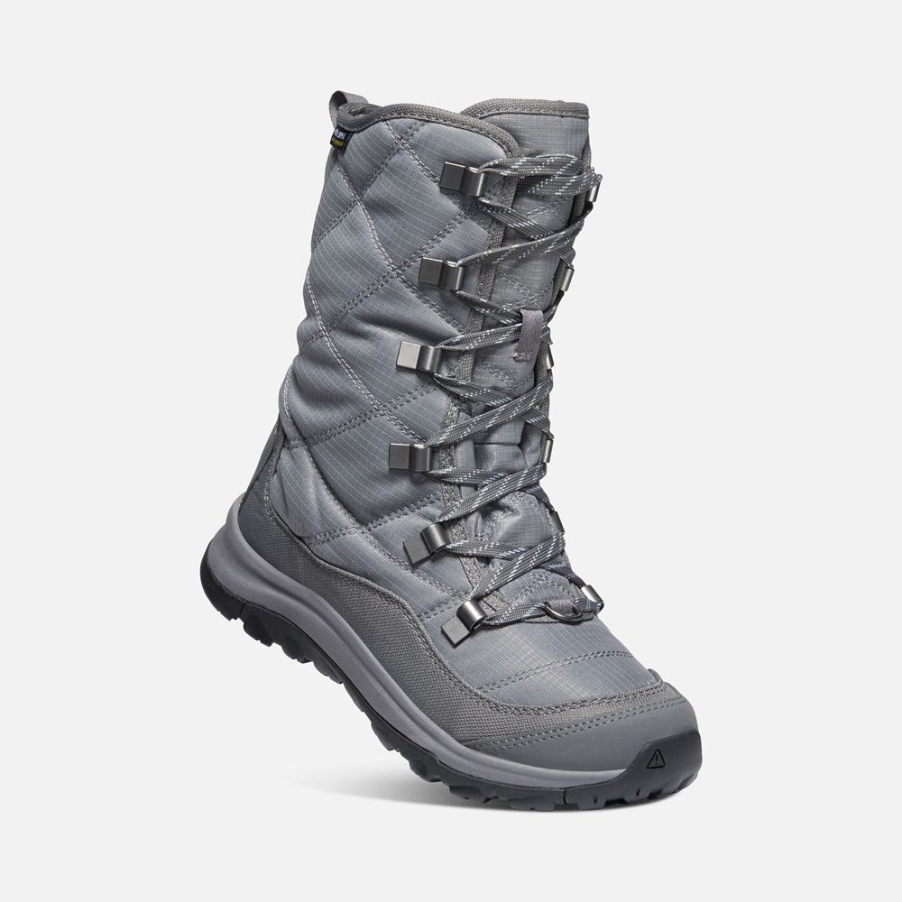 Keen Kar Botu Kadın Gri - Terradora Ii Lace Up Waterproof - Türkiye MGCA04753